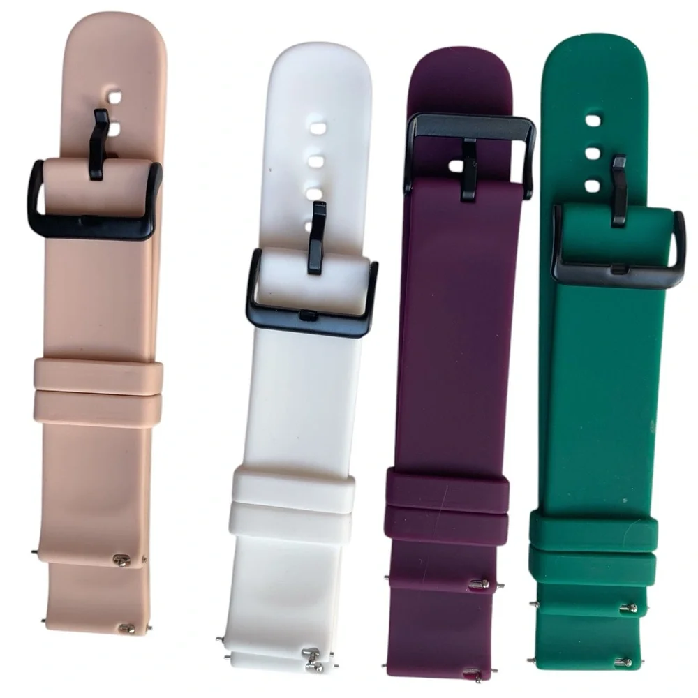 Set Colorful Flexible Silicone Smart Watch Bands